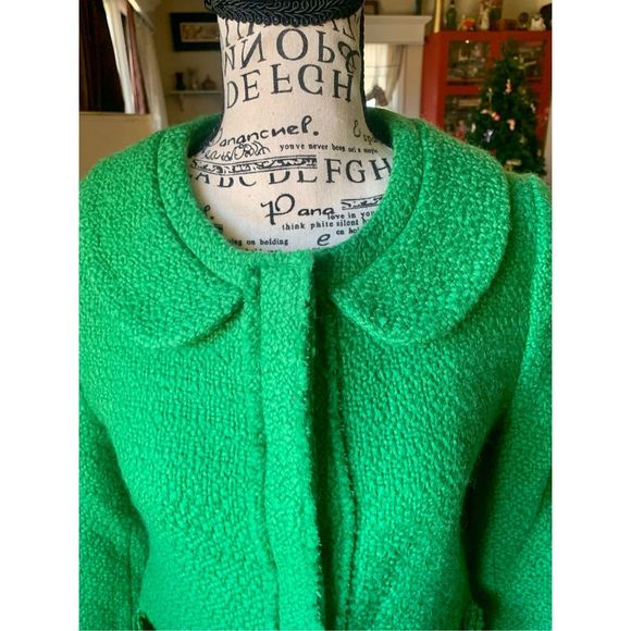 Boden wool sweater coat green size UK 8 - Picture 6 of 9